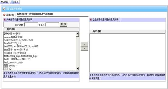 项目授权