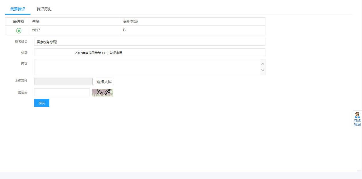 河南省电子税务局我要复评